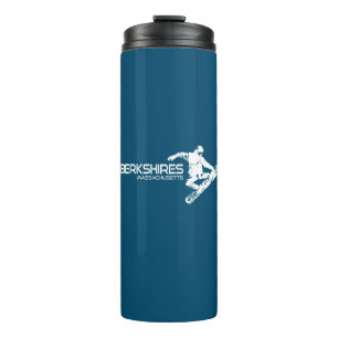 Berkshires Massachusetts Snowboarder Thermal Tumbler