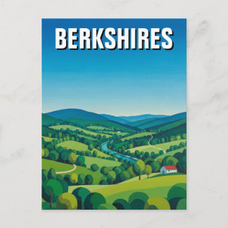 Berkshires Massachusetts Travel Postcard