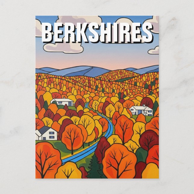Berkshires Massachusetts Travel Postcard (Front)