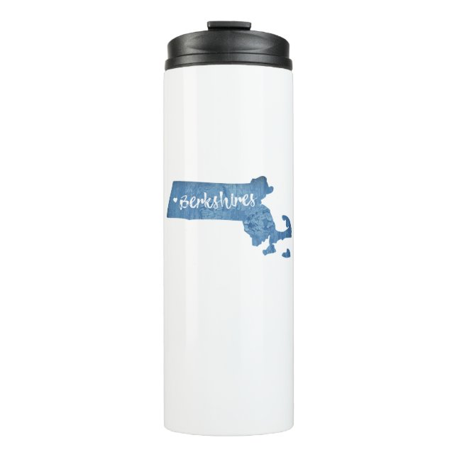 Berkshires Massachusetts Wood Grain Thermal Tumbler (Front)