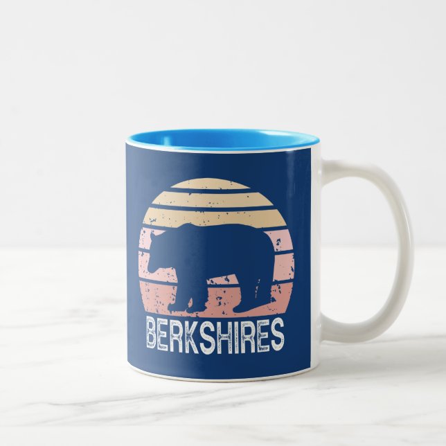 Berkshires Retro Bear Two-Tone Coffee Mug (Right)