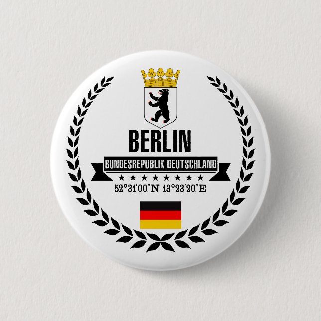 Berlin 2 Inch Round Button (Front)