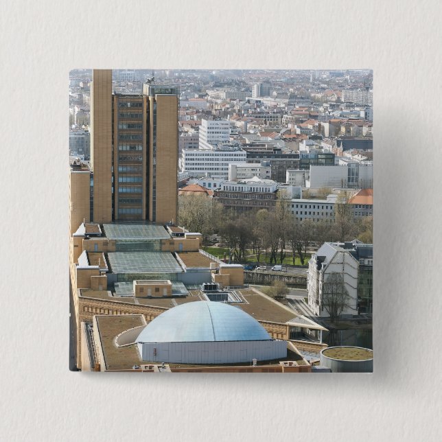 Berlin 2 Inch Square Button (Front)