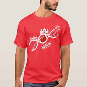 Berlin American Football Skyline Germany Capital   T-Shirt