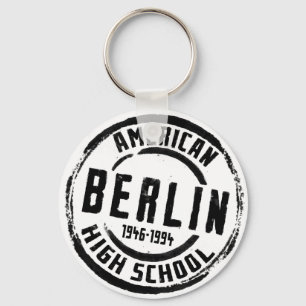 Berlin American High School Stamp A004 Keychain
