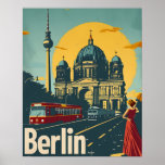 Berlin Art Deco Poster<br><div class="desc">"Transport yourself to the golden era of Berlin's Art Deco glamour with our Vintage wall Art. This exquisite piece captures the essence of the roaring twenties, showcasing iconic landmarks adorned with intricate Art Deco details. The blend of bold lines and geometric patterns pays homage to the city's rich history and...</div>