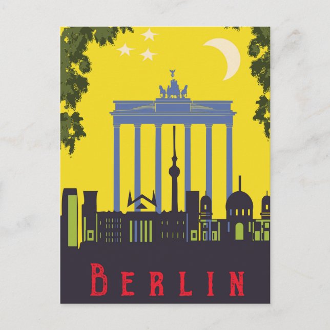 Berlin, brandenburg gate, Germany Postcard (Front)
