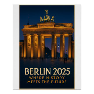 Berlin – “Brandenburg Gate Lights Poster