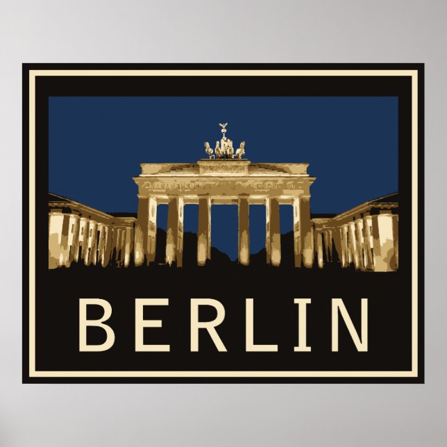 Berlin Brandenburg Gate Poster (Front)