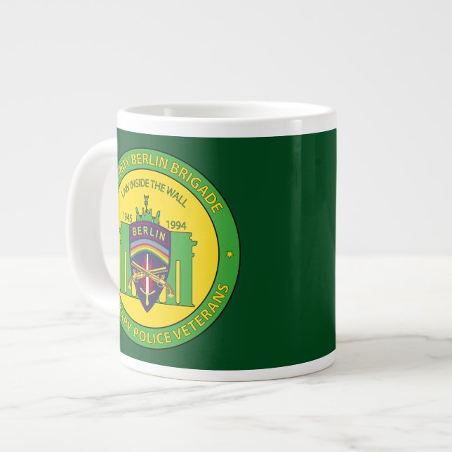 Berlin Brigade Military Police Veterans Large Coffee Mug (Front Left)