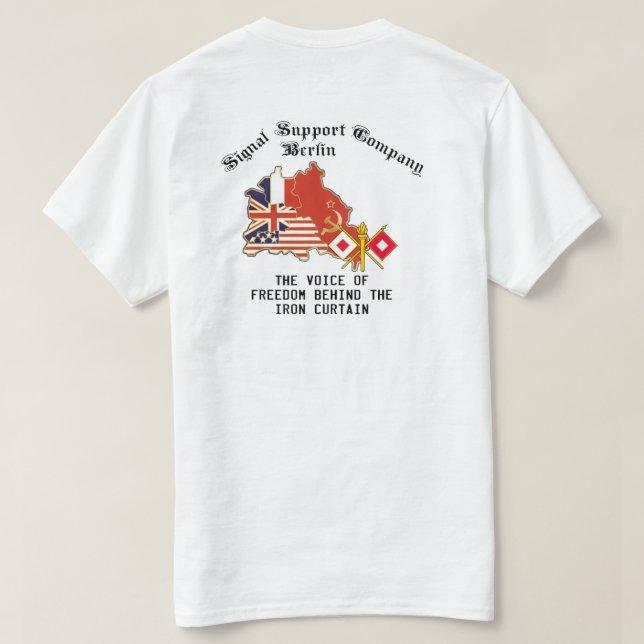 Berlin Brigade Signal Support T-Shirt (Design Back)