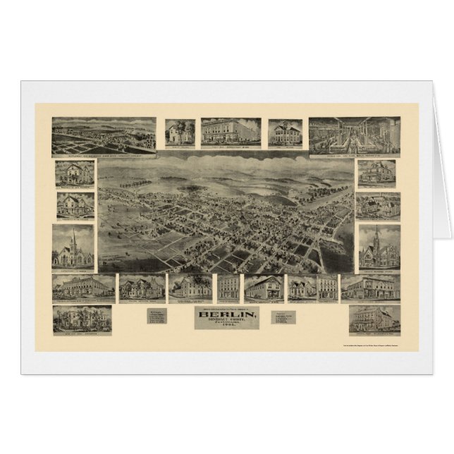 Berlin, carte panoramique de PA - 1905 (Devant horizontal)