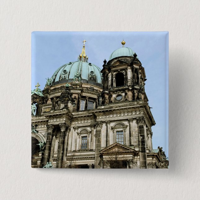 Berlin Cathedral 2 Inch Square Button (Front)