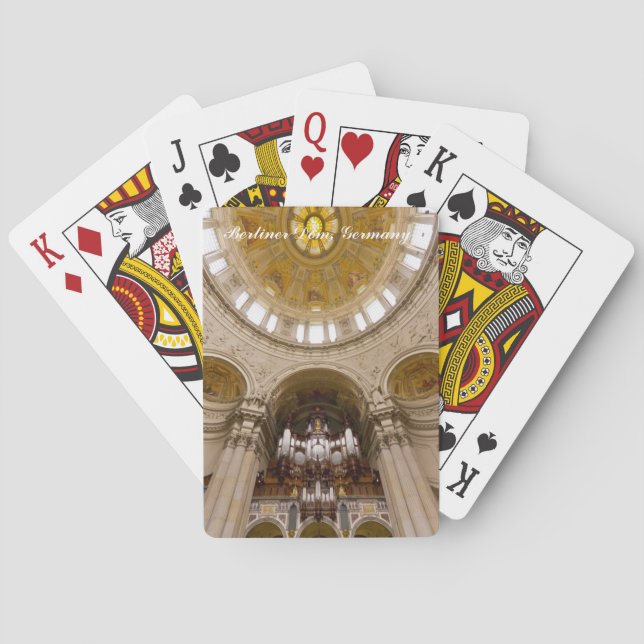 Berlin Cathedral organ playing cards (Back)