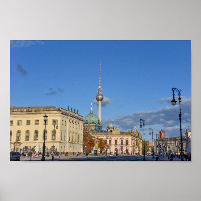 Berlin Cathedral, Television Tower, Germany Poster (Front)