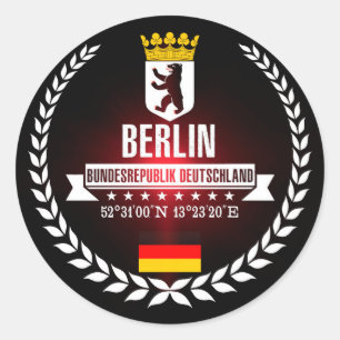 Berlin Classic Round Sticker