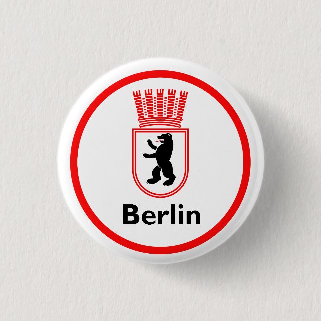 Berlin Coat of Arms 1 Inch Round Button (Front)