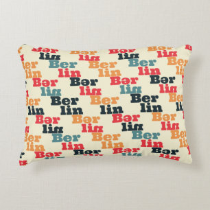 Berlin creative pattern. accent pillow