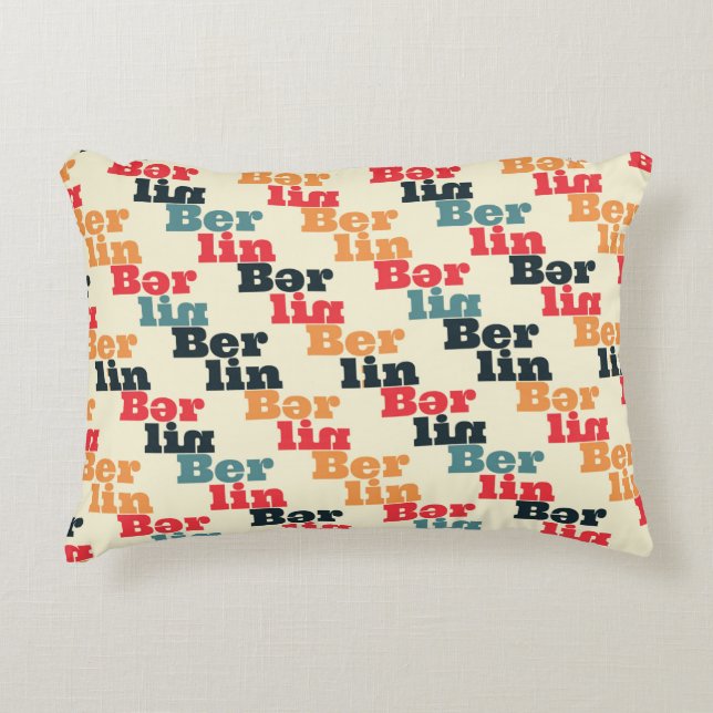 Berlin creative pattern. accent pillow (Front)