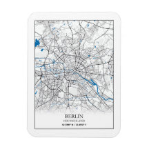 Berlin Deutschland Germany City Map Travel Lovers