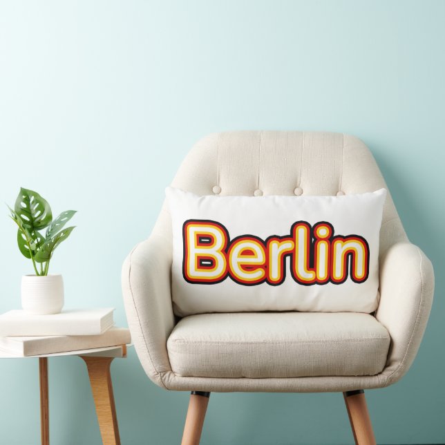 Berlin Deutschland Germany Lumbar Pillow (Chair)
