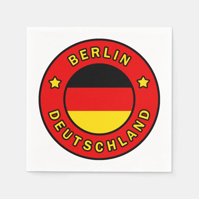 Berlin Deutschland Napkin (Front)