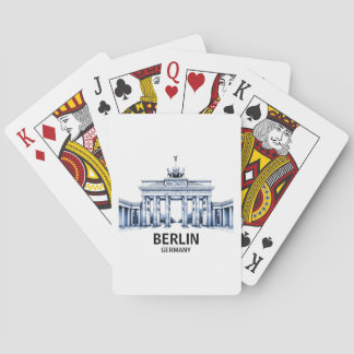 Berlin Germany Brandenburg Gate  Playing Cards