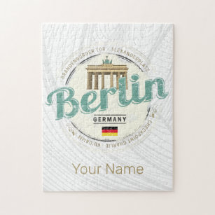 Berlin Germany Brandenburg Gate Vintage Souvenir Jigsaw Puzzle