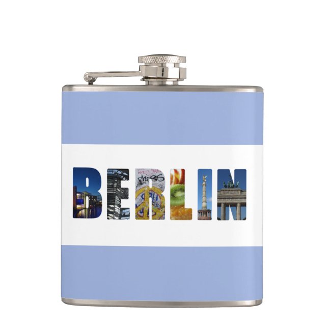 Berlin Germany City Travel Photos Hip Flask (Front)