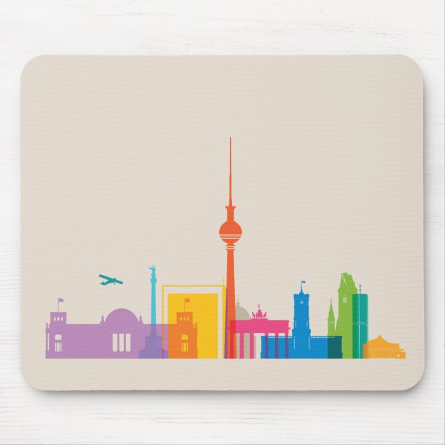 Berlin, Germany Cityscape Mouse Pad (Front)