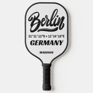 Berlin Germany Coordinates Pickleball Paddle