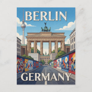 Berlin Germany Landmark Travel Theme Postcard