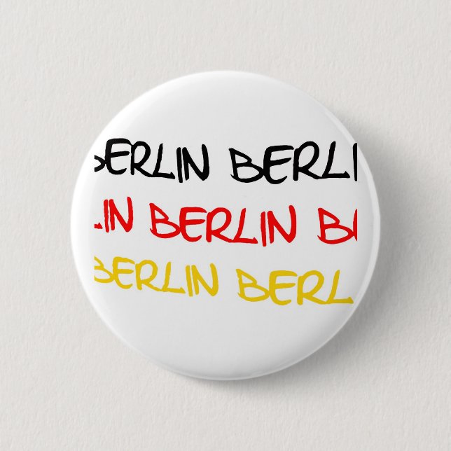 Berlin, Germany Logo Souvenir 2 Inch Round Button (Front)