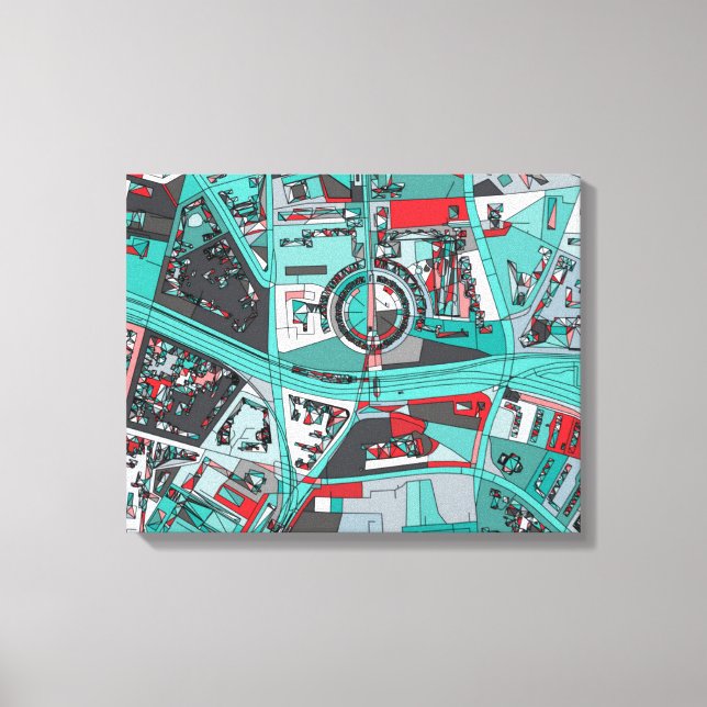 Berlin, Germany Map Canvas Print (Front)