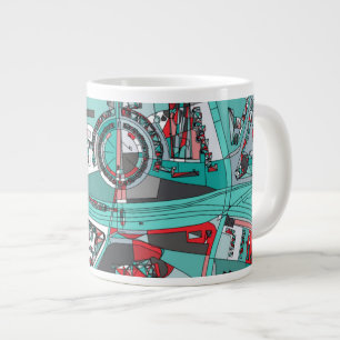 Berlin, Germany Map Large Coffee Mug