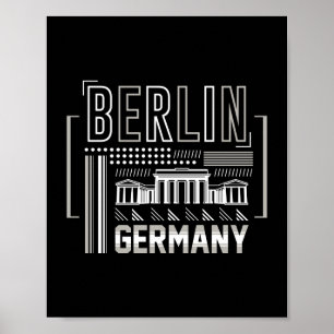 Berlin Germany Modern Architecture Graphic Poster