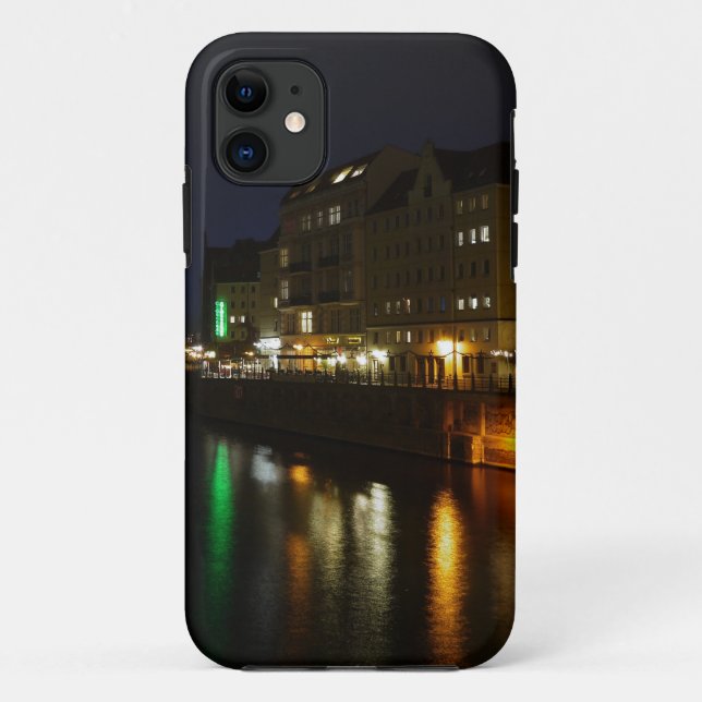 Berlin Germany Night Spree Deutschland Nacht Case-Mate iPhone Case (Back)