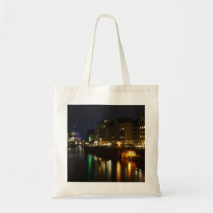 Berlin Germany Night Spree Deutschland Nacht Tote Bag