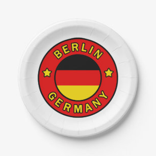 Berlin Germany Paper Plate