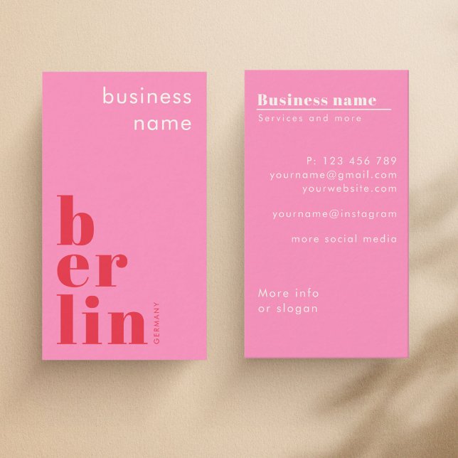 Berlin Germany shop Business Card (Creator Uploaded)