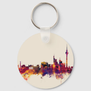 Berlin Germany Skyline Keychain