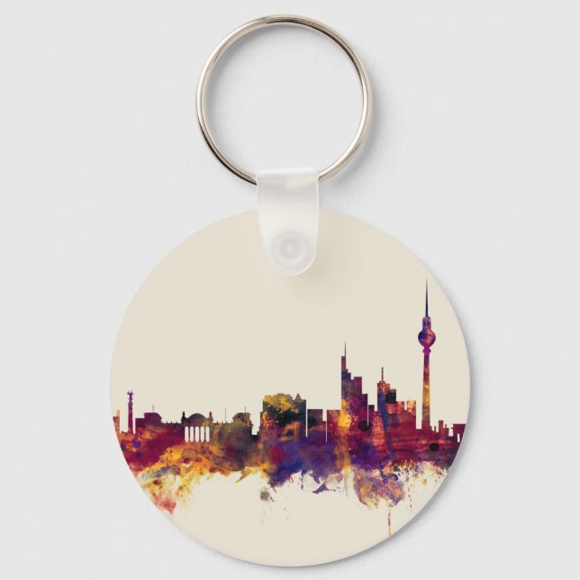Berlin Germany Skyline Keychain (Front)