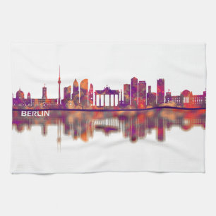 Berlin Germany Skyline Kitchen Towel