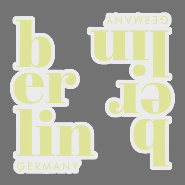 Berlin Germany typography   (Creator Uploaded)