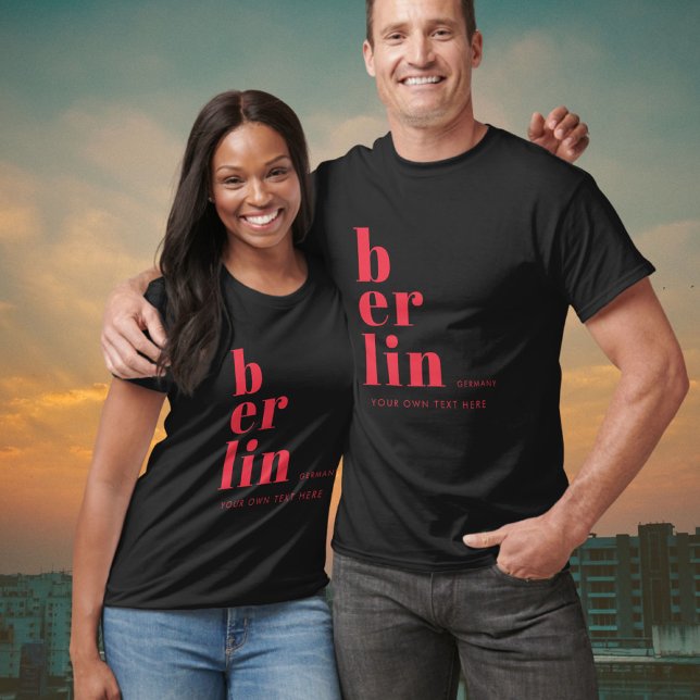Berlin Germany typography T-Shirt (Creator Uploaded)