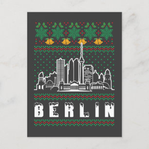 Berlin Germany Ugly Christmas Postcard