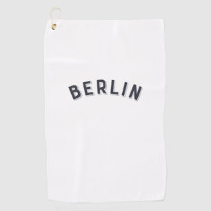 Berlin, Germany Vintage Arch Golf Towel