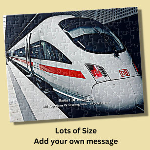 Berlin HBF Europaplat Modern Train - Add Name    Jigsaw Puzzle