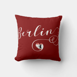 Berlin Heart Throw Cushion
