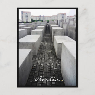 berlin holocaust memorial border postcard